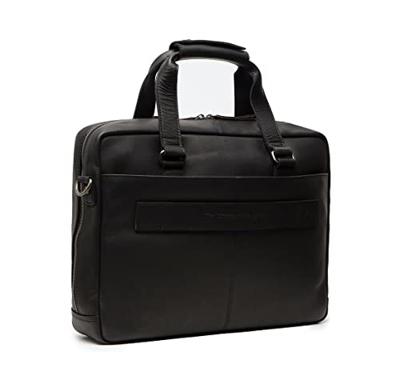 Chesterfield - Manhattan - Lederen Laptoptas - 15 inch - Schoudertas - Zwart Chesterfield - Manhattan - Lederen Laptoptas - 15 inch - Schoudertas - Zwart