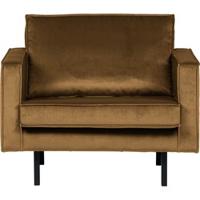 BePureHome Rodeo Fauteuil - Velvet - Honinggeel - thumbnail