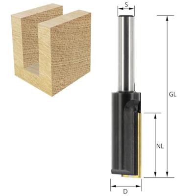 ENT Wisselmes groeffrees HM 12x20mm, Kolf 8mm - 7920042 - 7920042 - thumbnail