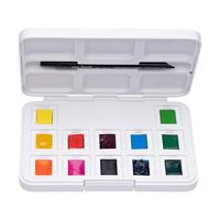 Van Gogh • aquarelverf pocket box felle tinten met 12 kleuren in halve napjes - thumbnail