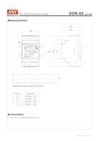 MEAN WELL DDR-60L-24 DIN-rail DC/DC-converter 24 V/DC 2.5 A 60 W Aantal uitgangen:1 x Inhoud 1 stuk(s) - thumbnail
