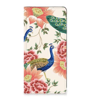 Smartphone hoesje voor Motorola Moto E13 4G Pink Peacock