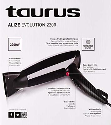 Föhn Taurus Alize Evolution Zwart 2200 W - thumbnail
