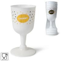 Senza wijnglazen wit/goudkleurig 140 ml 4 stuks | 24 stuks - thumbnail