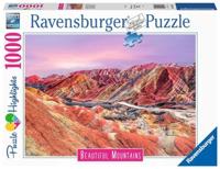 Ravensburger puzzel regenboogbergen, china, 1000st. - thumbnail