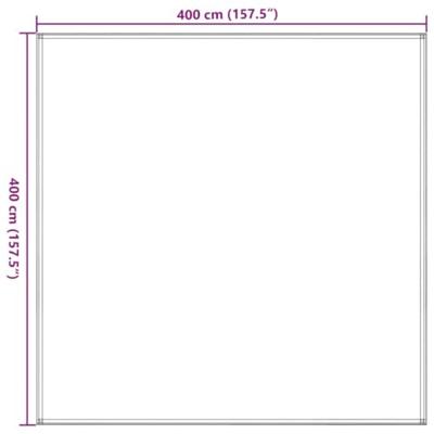 VidaXL Tenttapijt 400x400 cm bruin