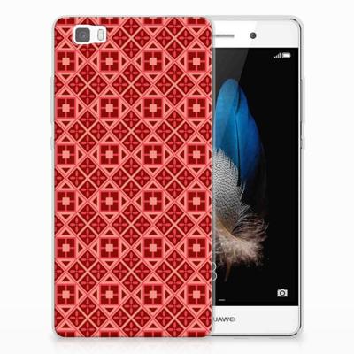 Huawei Ascend P8 Lite TPU bumper Batik Rood