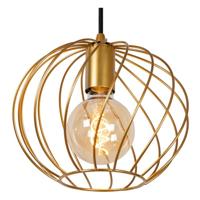 Lucide DANZA - Hanglamp - 3xE27 - Mat Goud / Messing - thumbnail