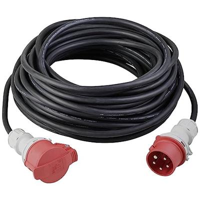 Sygonix SY-5245022 Stroom Verlengkabel 16 A Zwart 25 m H07RN-F 5G 1,5 mm² Weerbestendig, Geschikt voor buiten