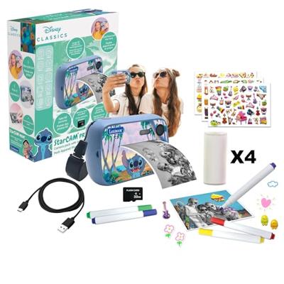 LEXIBOOK- Starcam foto + video Stitch instant camera - Twee 1,3 MP-sensoren - Inclusief 2-inch LCD-schermflitser - Blauw LEXIBOOK- Starcam foto + video Stitch instant camera - Twee 1,3 MP-sensoren - Inclusief 2-inch LCD-schermflitser - Blauw