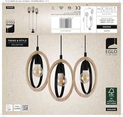 Eglo HanglampBasildon - 43463
