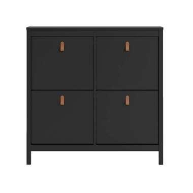 Schoenenkast Madeira - zwart - 103x102x25 cm