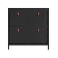Schoenenkast Madeira - zwart - 103x102x25 cm - thumbnail