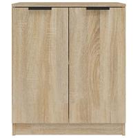 Dressoirs 2 st 60x30x70 cm bewerkt hout sonoma eikenkleurig - thumbnail