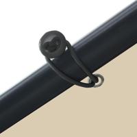 VidaXL Tuinpaviljoen 4x4 m staal en stof beige - thumbnail