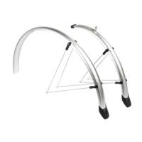 Eurofender Stel spatborden 28 inch 46 pvc zilver - thumbnail