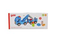 Goki houten takelwagen met aanhanger - thumbnail