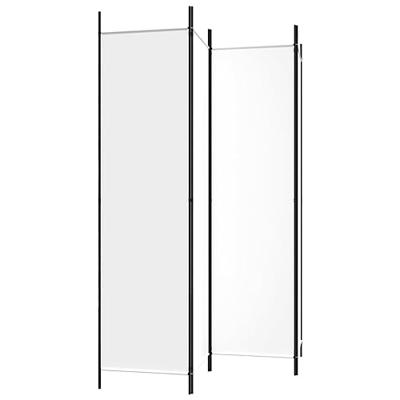 Kamerscherm met 4 panelen 200x200 cm stof wit Kamerscherm met 4 panelen 200x200 cm stof wit