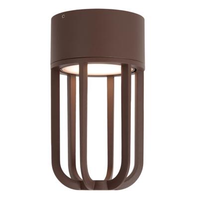 Lucide WELLS - Plafonnière Binnen/Buiten - Ø 10 cm - LED - 1x8W 2700K - IP54 - Roest bruin - Essential Lucide WELLS - Plafonnière Binnen/Buiten - Ø 10 cm - LED - 1x8W 2700K - IP54 - Roest bruin - Essential
