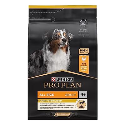 Purina Pro Plan All sizes Adult Light/Sterilised 3kg Kip