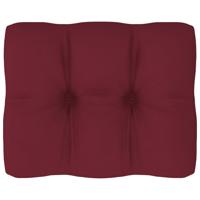 vidaXL Bankkussen pallet 50x40x10 cm wijnrood - thumbnail