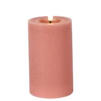 Stompkaars rustiek ,5CM LED rond Lyon M roze - thumbnail