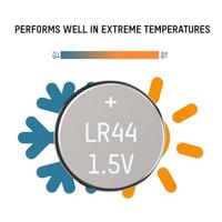 HyCell Knoopcel LR44 1.5 V 4 stuk(s) 140 mAh Alkaline AG13 - thumbnail