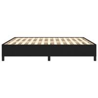 Bedframe zonder matras stof zwart 160x200 cm - thumbnail