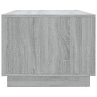 Salontafel 102x55x43 cm bewerkt hout grijs sonoma eikenkleurig - thumbnail