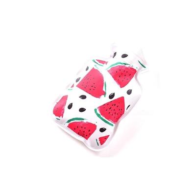 Cartoon mini waterinjectie warm water tas draagbare hand warmer kleur: watermeloen