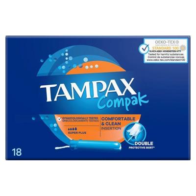 Tampax Compak Super Plus Tampons 18