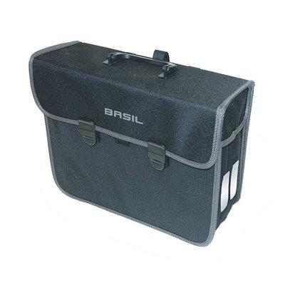 Basil B.V. Fietstas basil malaga pakaftas 13 liter 32x13x29cm - zwart