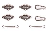 Platinum Montageset schaduwdoek vierkant / rechthoekig - thumbnail