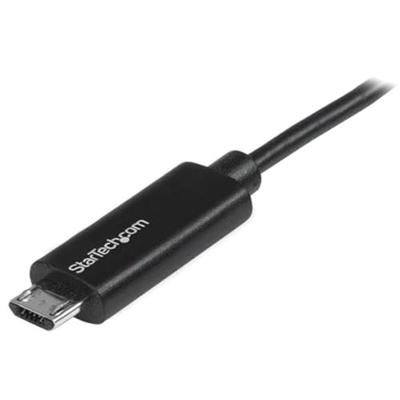 StarTech.com Micro USB-kabel van 1 m met LED-laadindicator - st/st - USB naar Micro USB-kabel