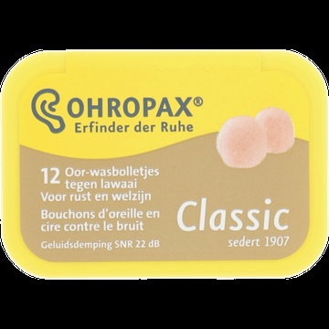 Ohropax Classic oordopjes, 12 stuks bij Jumbo
