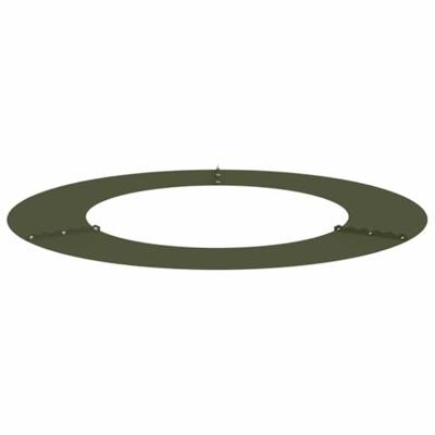 VidaXL Geschikt voor platte boomring olijfgroen ø50 / 80 cm staal