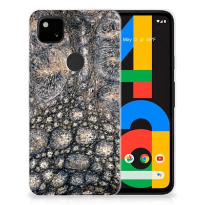 Google Pixel 4a TPU Hoesje Krokodillenprint Google Pixel 4a TPU Hoesje Krokodillenprint