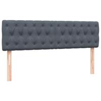 Boxspring met matras fluweel donkergrijs 140x210 cm - thumbnail