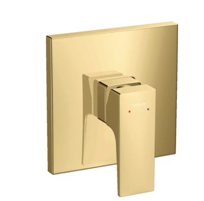 Hansgrohe Metropol ééngreeps douchemengkraan afbouwdeel met rechte greep, Polished Gold Optic