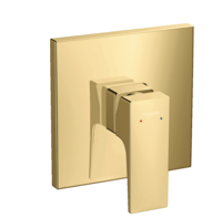 Hansgrohe Metropol ééngreeps douchemengkraan afbouwdeel met rechte greep, Polished Gold Optic - thumbnail