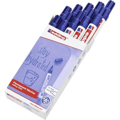 Viltstift edding 3000 rond 1.5-3mm blauw | 10 stuks