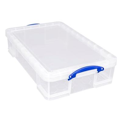 Opbergbox ru 33ltr 710x440x165mm transp wit Opbergbox ru 33ltr 710x440x165mm transp wit