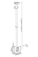 VALUE LCD/TV plafondsteun, 50kg - thumbnail