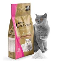 White pure paws kattenbakvulling bentoniet - Babypoeder - 5L - thumbnail