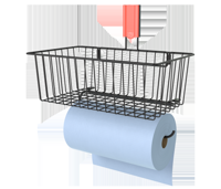 Gator Magnetics 14" | Zwarte Mand met Poetsrolhouder | Rood Deskel - 300057-EU - thumbnail