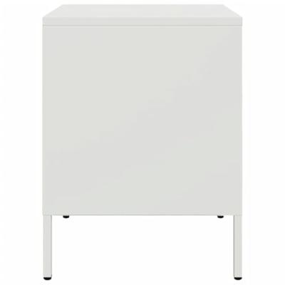 Nachtkastje 36x39x50,5 cm staal wit