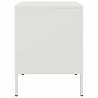 Nachtkastje 36x39x50,5 cm staal wit - thumbnail