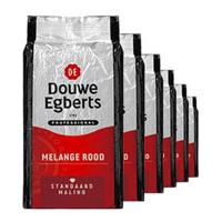 Koffie douwe egberts standaardmaling melange rood | 6 stuks - thumbnail