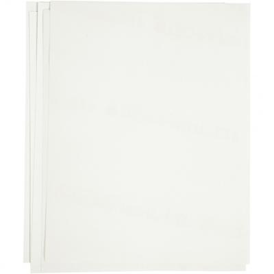 Creativ Company Transfer vellen, vel 21,5x28 cm, voor donker en licht textiel, wit, 12 vel/ 1 doos
