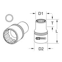 KS Tools 9171387 9171387 Verwisselbare kop - thumbnail
